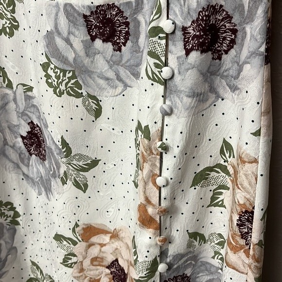 Blue blush pink Lily Medium wrap sundress with side button closure - Picture 4 of 13